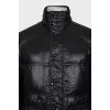 Men's down jacket with a hidden hood