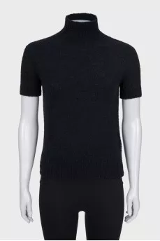 Black turtleneck top