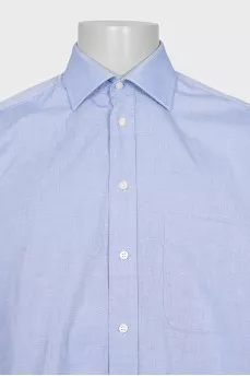 Men's light blue button-down shirt