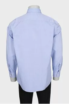 Men's light blue button-down shirt