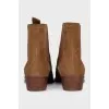 Suede Chelsea boots with heels