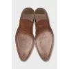 Suede Chelsea boots with heels