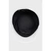 White cap with branded embroidery