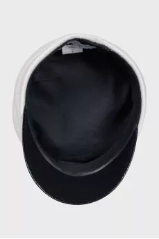White wool cap