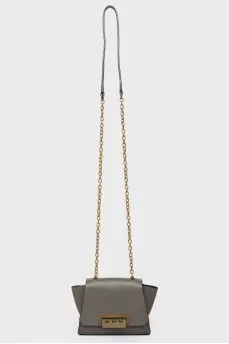 Handbag with accessories in bronze