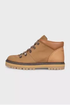 Brown suede boots