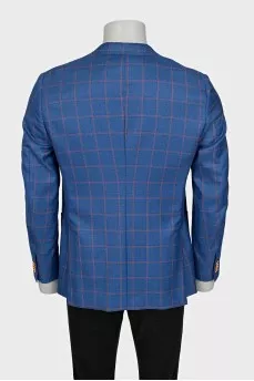 Men's plaid jacket with tag