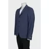 Men's blue wool jacket