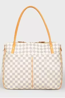 Сумка бежевая Damier Azur shouldbag