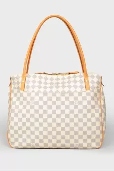 Сумка бежевая Damier Azur shouldbag