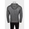 Men's gray hooded jacket