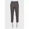 Men's gray wool trousers