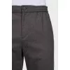 Men's gray wool trousers