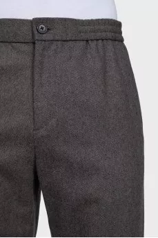 Men's gray wool trousers