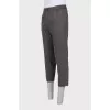 Men's gray wool trousers