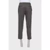 Men's gray wool trousers