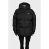 Пуховик Re-Nylon с фирменным принтом