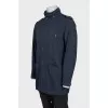 Men's windbreaker with a hidden hood