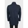 Men's windbreaker with a hidden hood