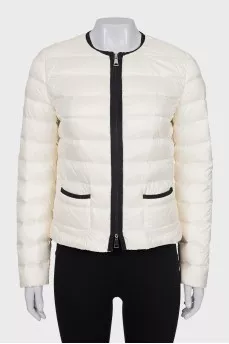 Straight jacket with zip and pockets