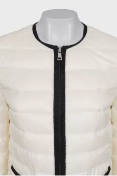 Straight jacket with zip and pockets