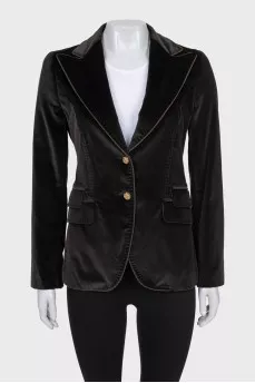 Brown velvet jacket