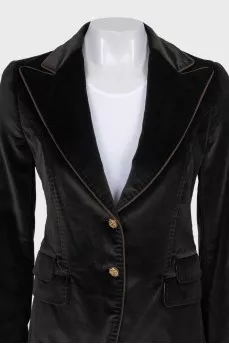Brown velvet jacket