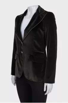 Brown velvet jacket