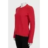 Cashmere jumper with textured knit