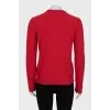 Cashmere jumper with textured knit