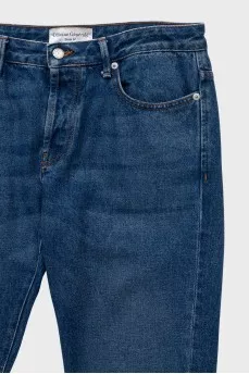 Men's straight fit blue jeans