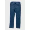 Men's straight fit blue jeans