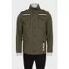 Men's jacket with a branded patch