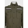 Men's jacket with a branded patch