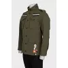 Men's jacket with a branded patch