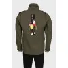 Men's jacket with a branded patch