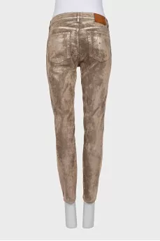 Shiny slim fit jeans