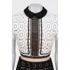 Lace fitted mini dress
