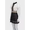 Lace fitted mini dress