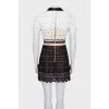 Lace fitted mini dress