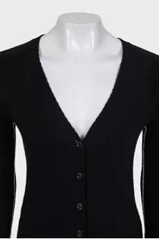 Wool and cashmere button-down cardigan
