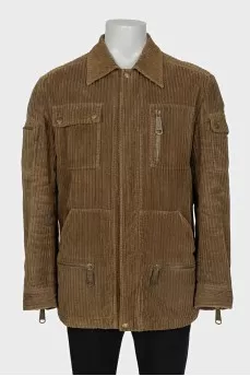 Men's green corduroy jacket