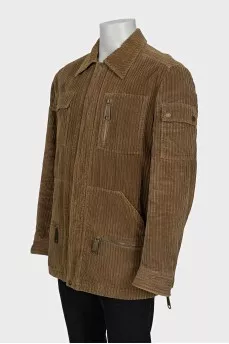 Men's green corduroy jacket