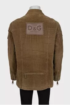 Men's green corduroy jacket