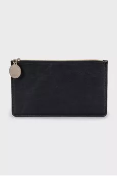 Black leather wallet