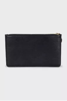 Black leather wallet