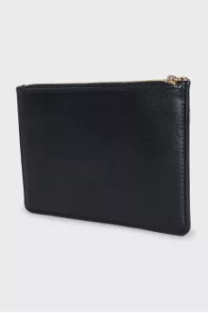 Black leather wallet