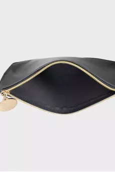 Black leather wallet