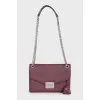 Burgundy shoulder bag