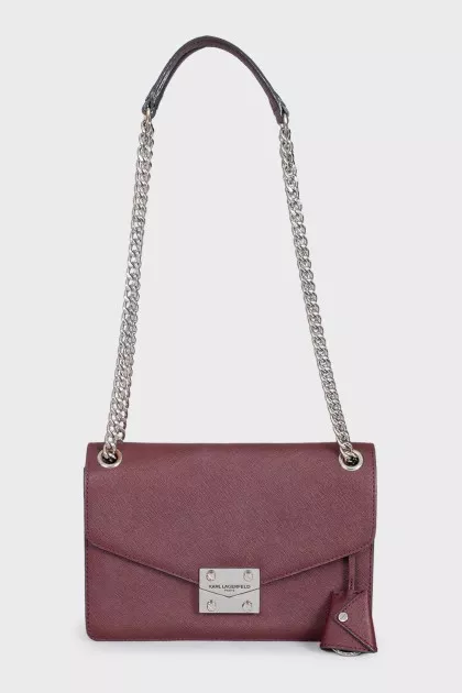 Burgundy shoulder bag